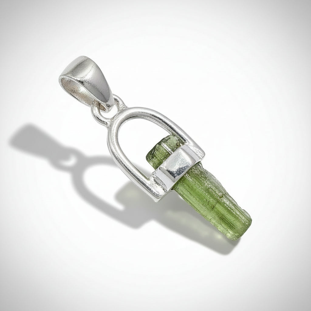 Moldavite Sterling Silver Pendant
