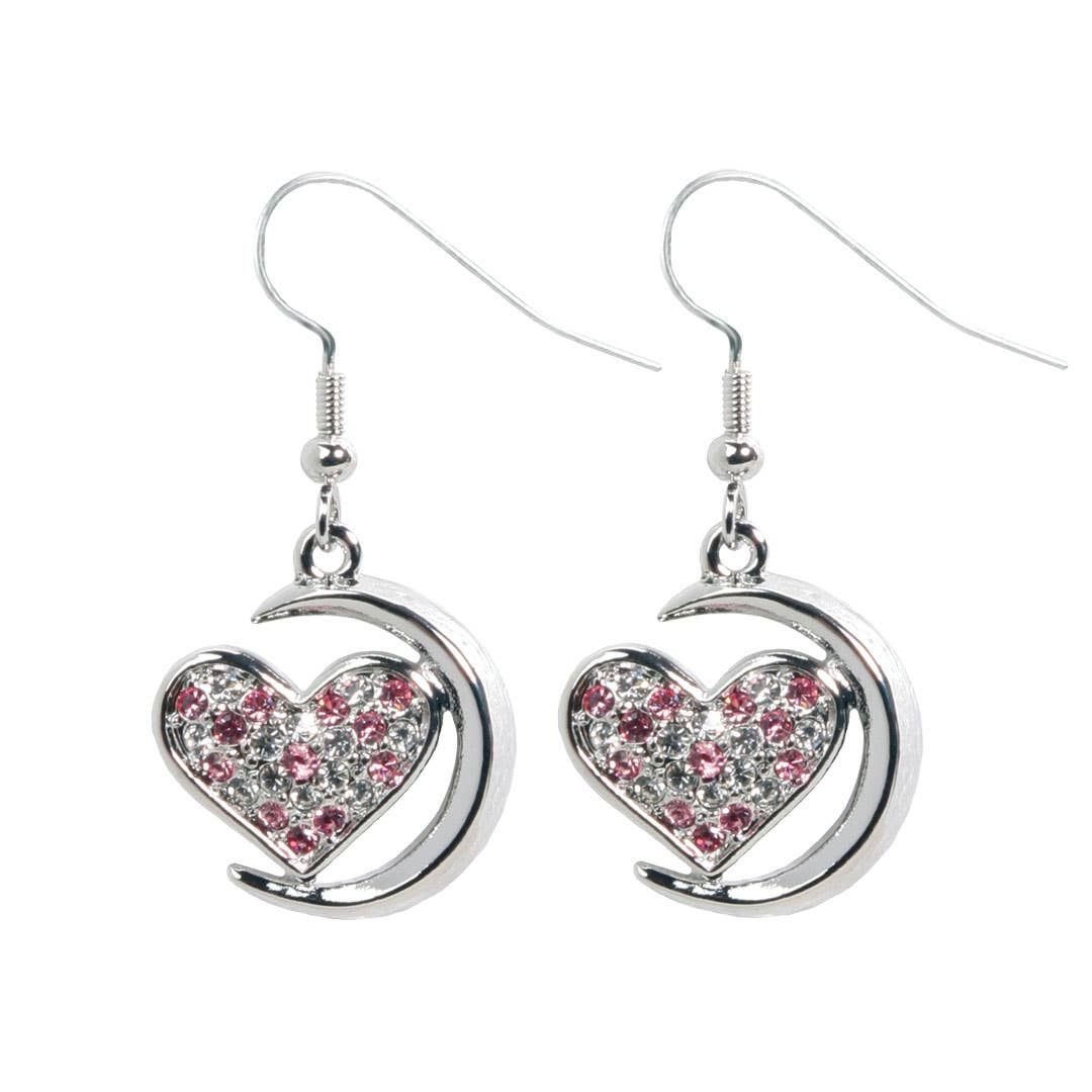 Moon Heart Earrings