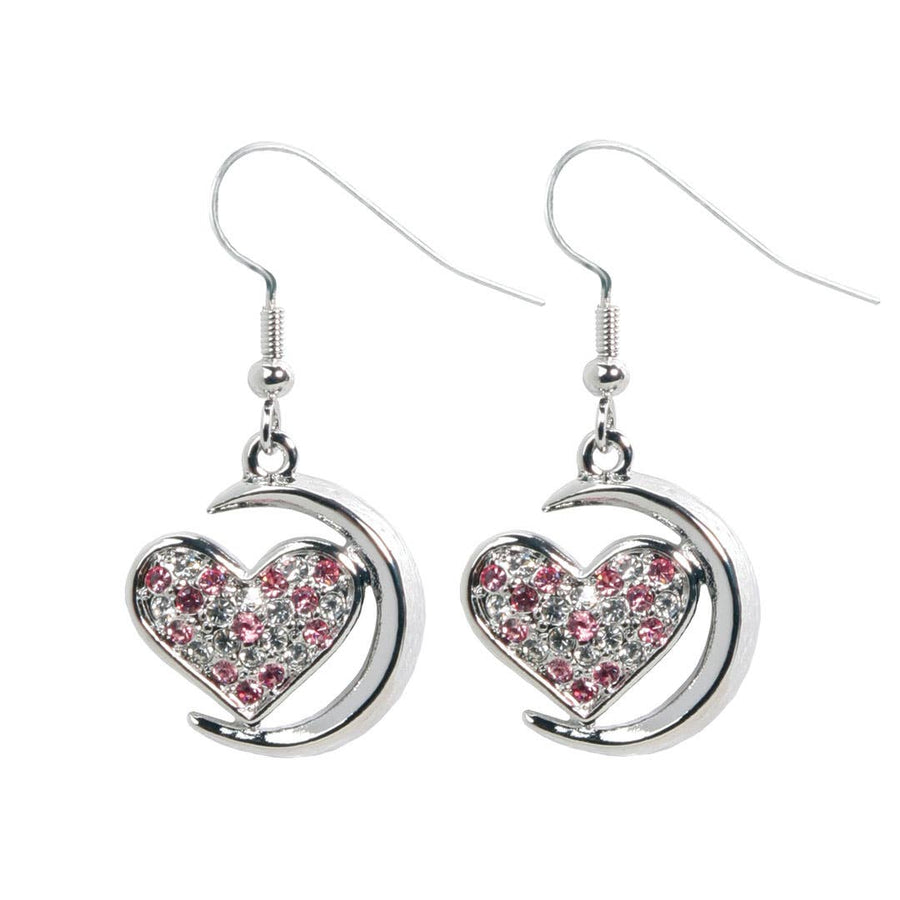 Moon Heart Earrings