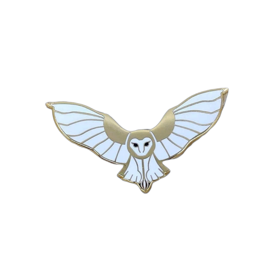 Art Deco Style Barn Owl  Pin