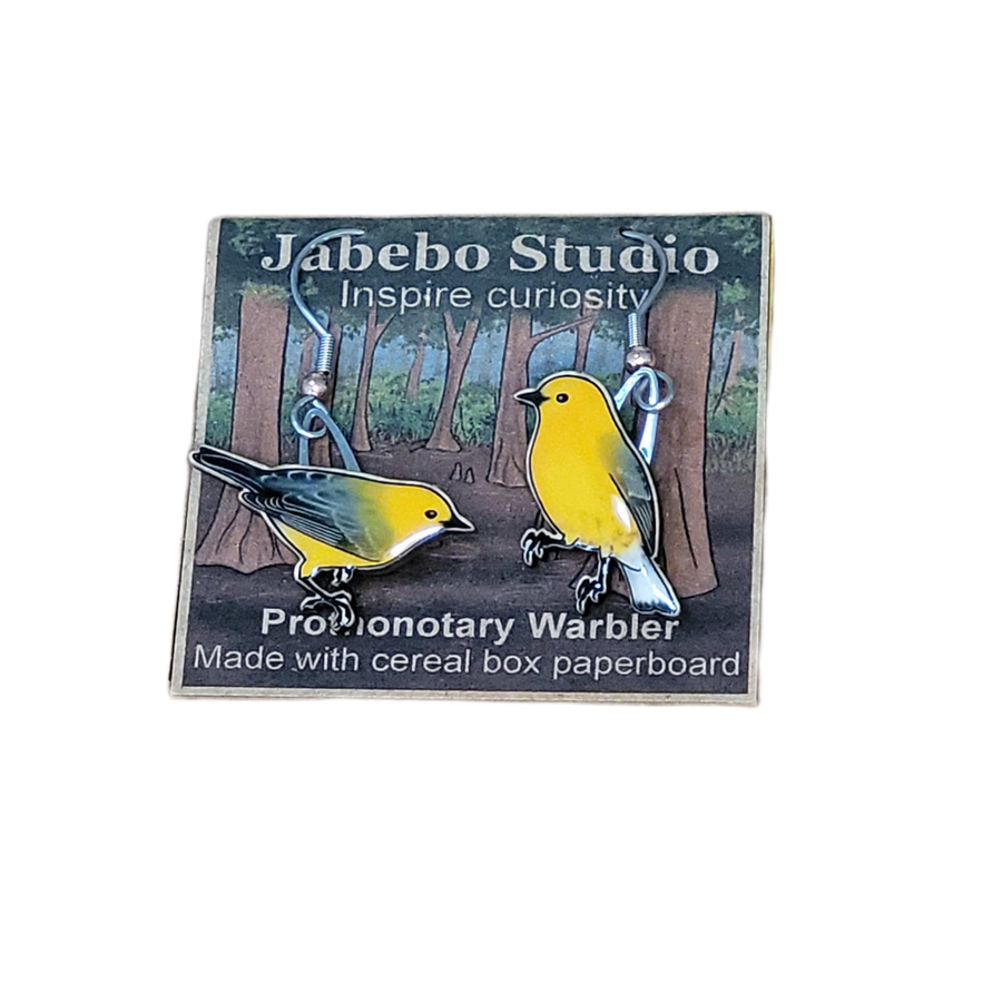Prothonotary Warbler Earrings