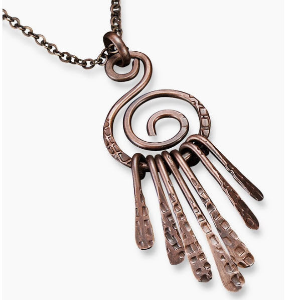  Copper Dream Catcher Long Necklace