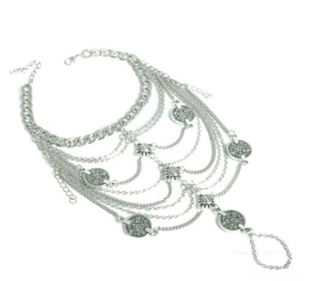 Coin Design Ankle Bracelet