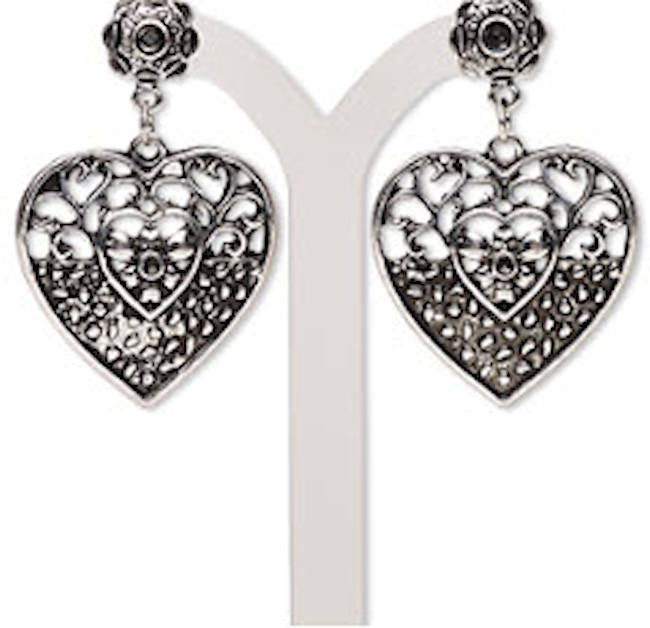 Fancy Heart Earrings