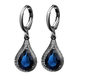 earring crystal blue