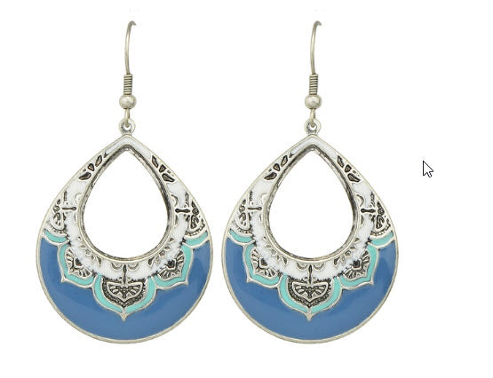 Bohemian Style Enamel Earring