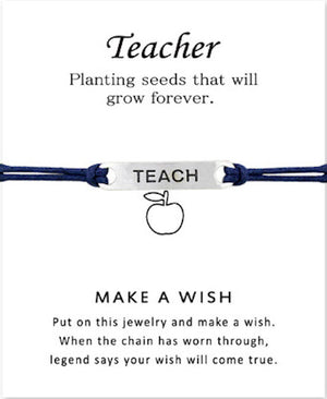 bracelet teacher blue