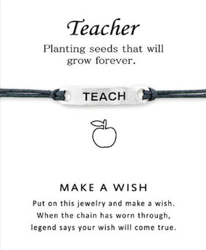 bracelet teacher gray