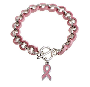 Breast Cancer Awareness charm bracelet