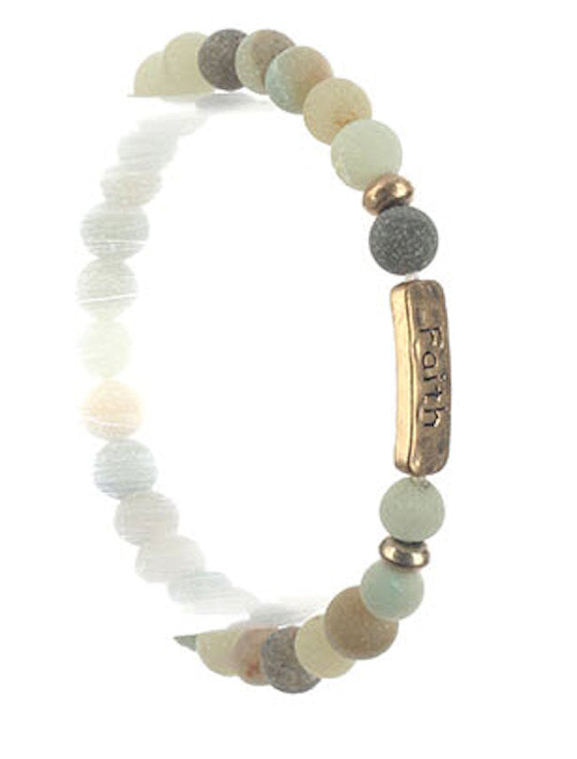 Bracelet Stretch Faith Message 