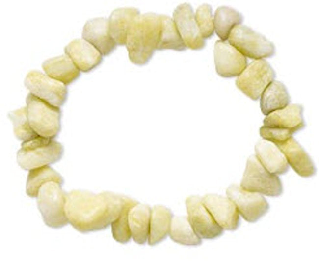Bracelet Stretch Yellow Jasper Extra Large Chips