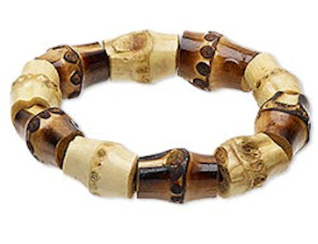Bracelet Stretch Stained Bamboo