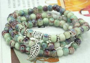 bracelet wrap ceramic bead
