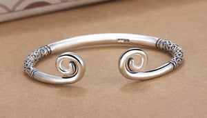 Tibet Silver Cuff Bangle Bracelet