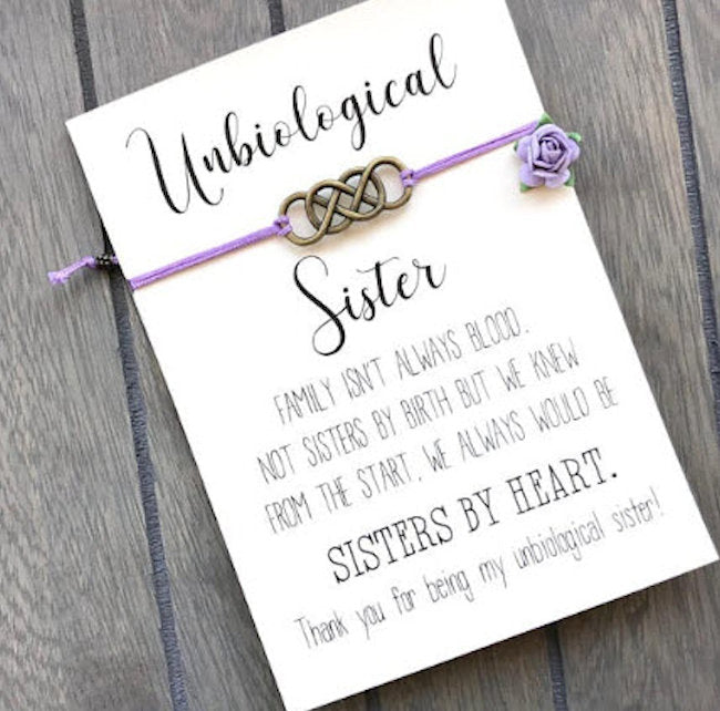 Unbiological Sister Waxed Cotton Cord Bracelet
