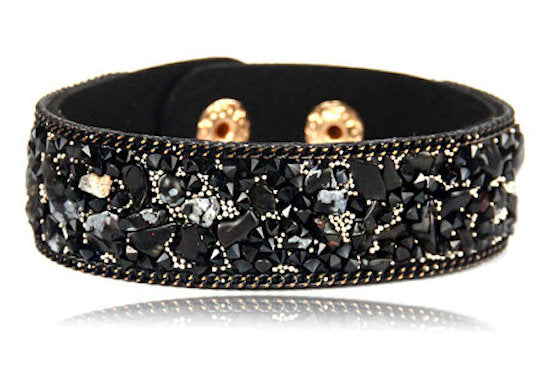 bracelet purple stone