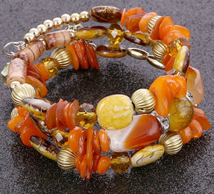 bracelet memory wire beads