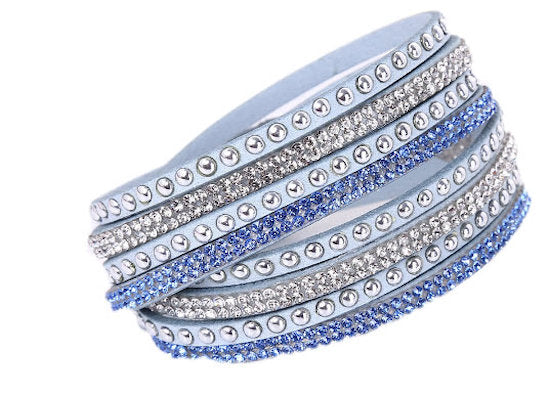 Layered leather bracelet