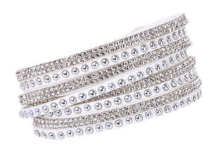 Multi layered rhinestone bracelet