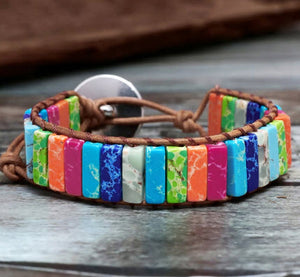 bracelet tube beads multi