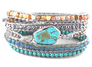 turquoise wrap bracelet