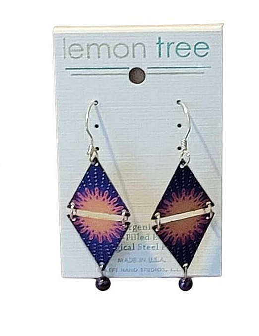 Sunburst Lemon Tree Earrings