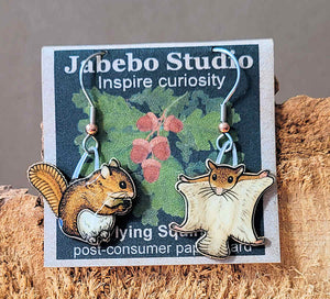 Jabebo Flying Squirrel Earrings