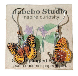 Jabebo Fritillary Butterfly Earrings