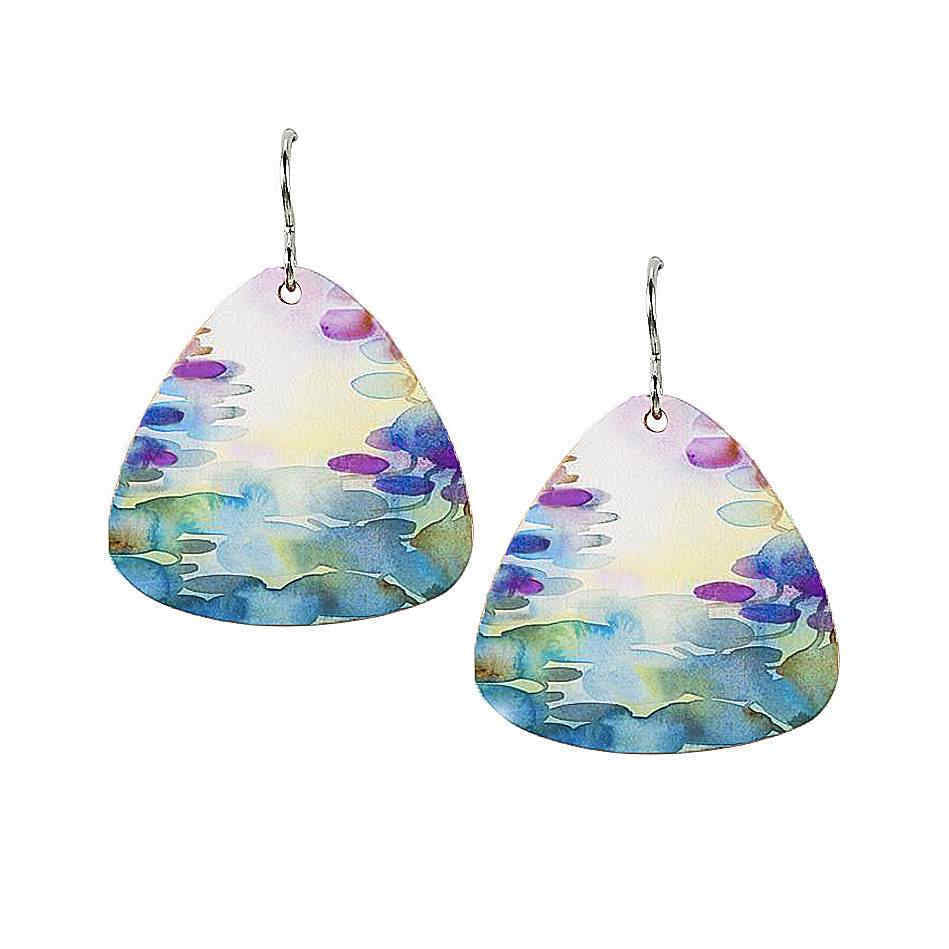 Muted Color Monet's Pond Earrings