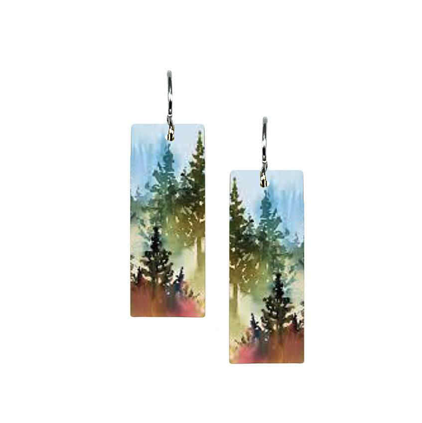 Earrings Forest Scene Artista