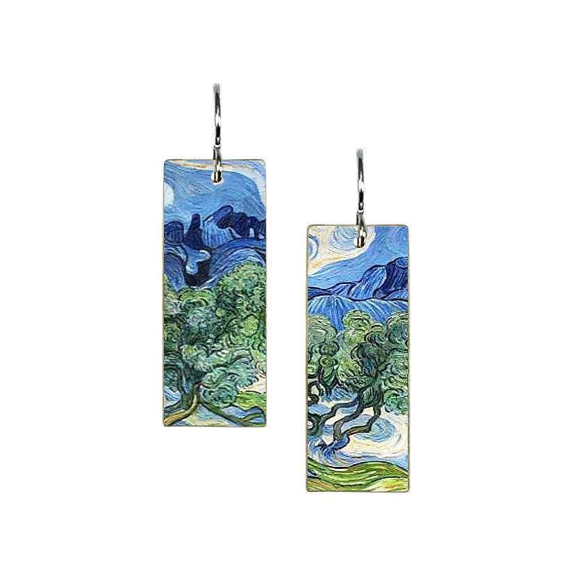 Earrings - Van Gogh Olive Trees