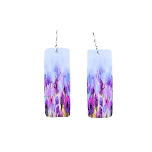 Earrings Forest Reflections in Mauves and Purples