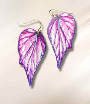 Angel Wing Begonia Earrings