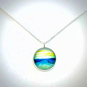 Watercolor style Necklace