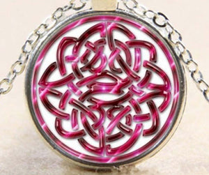 Celtic Rose Love Knot Necklace