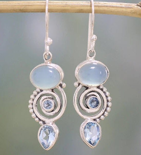 earrings moonstone