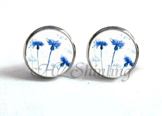 earrings stud flower