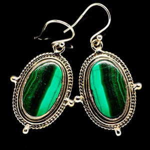 earrings malachite
