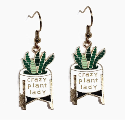 Crazy Plant Lady Earrings