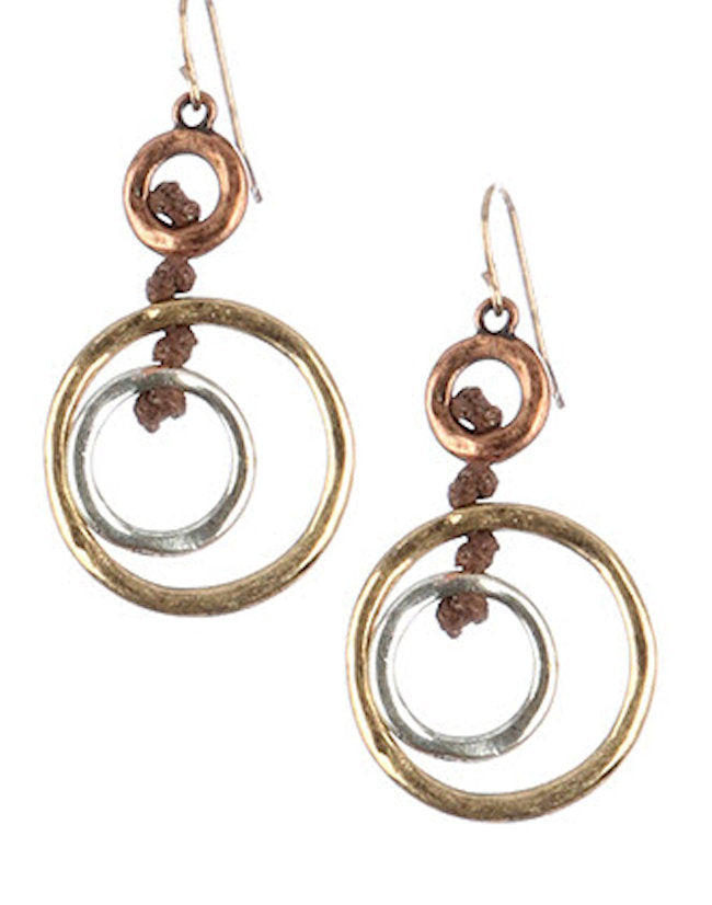 earrings double circle