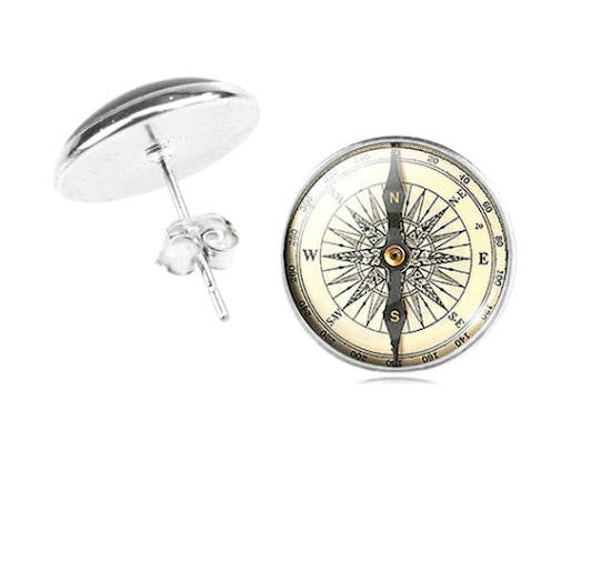 earring stud compass