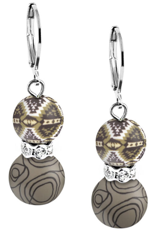 earrings Jilzarah london gray