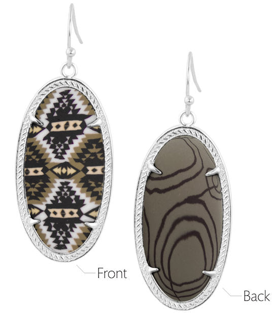 earrings Jilzarah reversible london grey