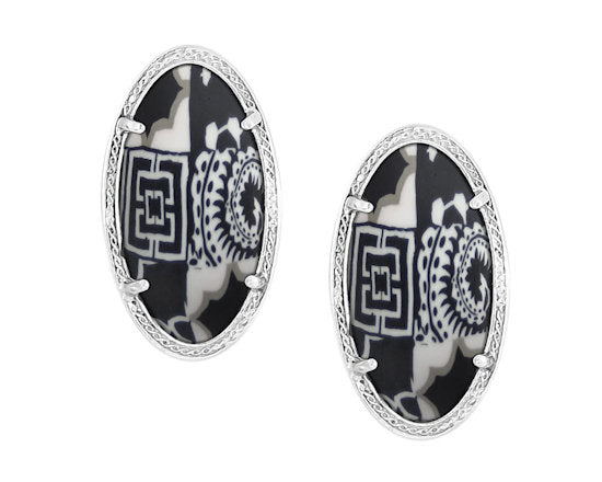 Jilzarah earrings black and white