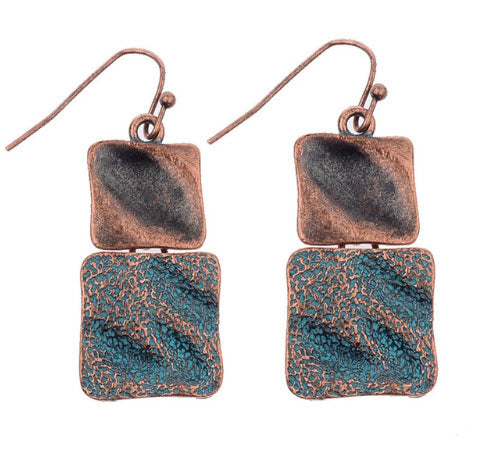earrings patina