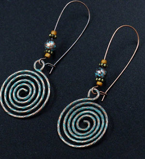 Swirl earrings