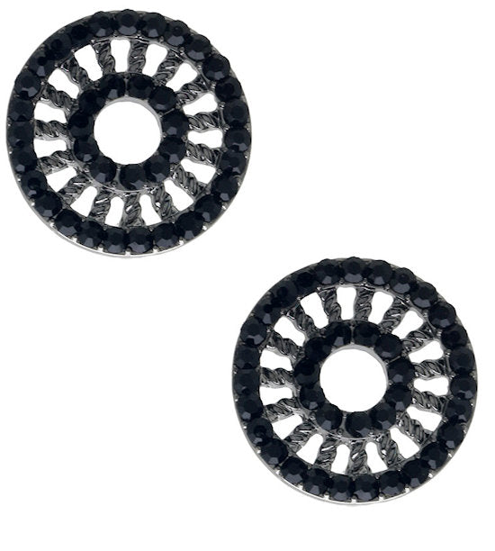 earrings wheel metallic