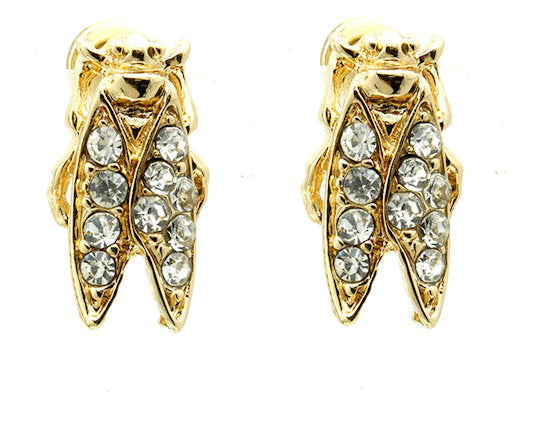 Cicada Post Earring