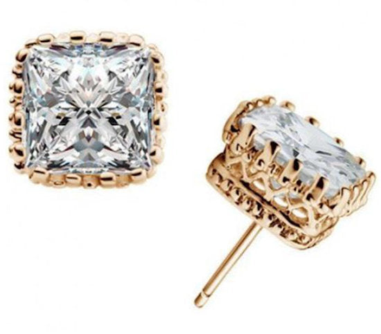 earrings stud CZ