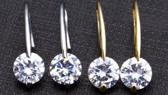 earrings hook crystal